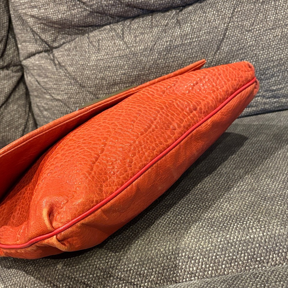 Fendi Mia Flap Shoulder Bag- Red Leather - Picture 7 of 16
